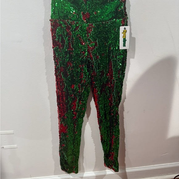 NWT - Tipsy Elves Red and Green
Reversible Sequin High Waisted Leggings - Picture 2 of 6